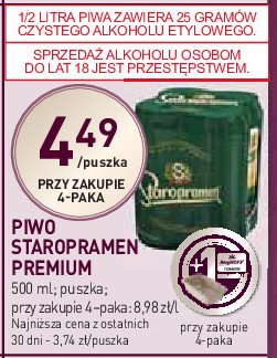 Piwo Staropramen promocja