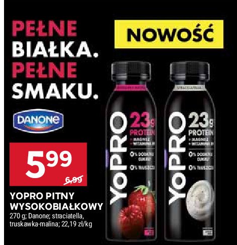 Jogurt stracciatella Danone yopro promocja