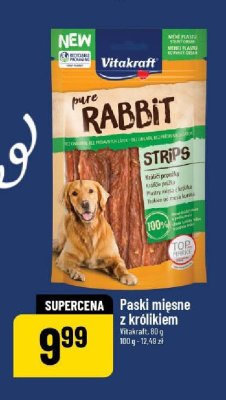Paski mięsne z królikiem Pure Rabbit Strips promocja w POLOmarket