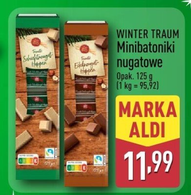 Minibatoniki nugatowe WINTER TRAUM Minibatoniki nugatowe promocja w Aldi