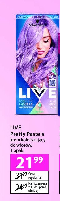 Krem rozjaśniający p120 lilac crush Schwarzkopf live pretty pastels promocja