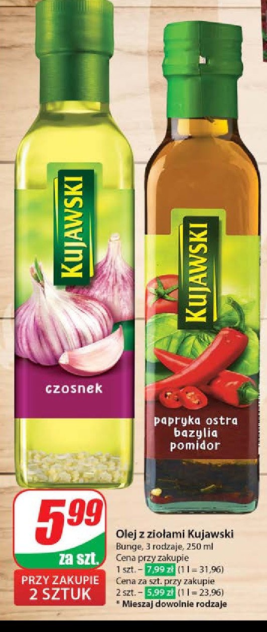 Olej czosnek Kujawski kruszwica promocja
