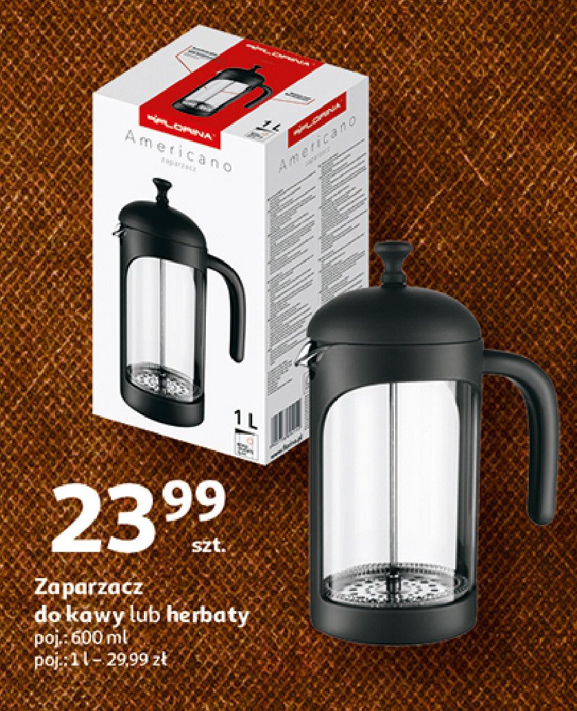 Zaparzacz do kawy i herbaty 1 l Florina (florentyna) promocja w Auchan