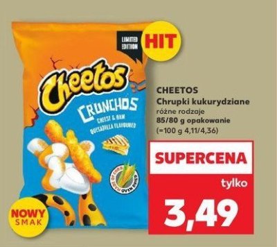 Chrupki crunchy Cheetos crunchos promocja