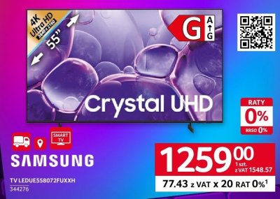 Telewizor Samsung TV LED UE55B072FUXH promocja w Selgros