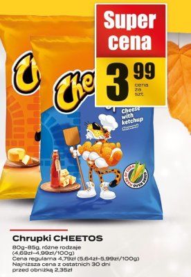 Chrupki CHEETOS promocja w Supeco