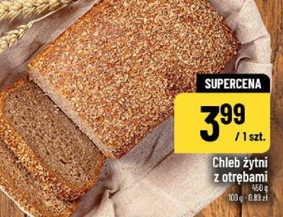 Chleb żytni z otrębami promocja w POLOmarket