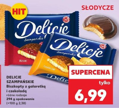 Biszkopty z galaretką i czekoladą różne rodzaje promocja w Kaufland