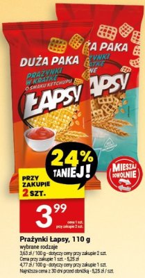 Prażynki Lapsy, 110 g promocja w Twój Market
