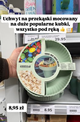 Uchwyt na przekąski mocowany do kubka promocja w Action