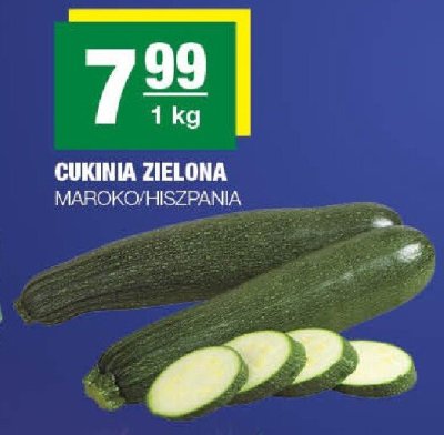 Cukinia zielona Maroko/Hiszpania promocja w SPAR