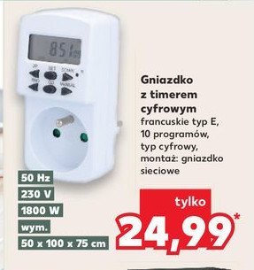 Gniazdo z timerem promocja w Kaufland