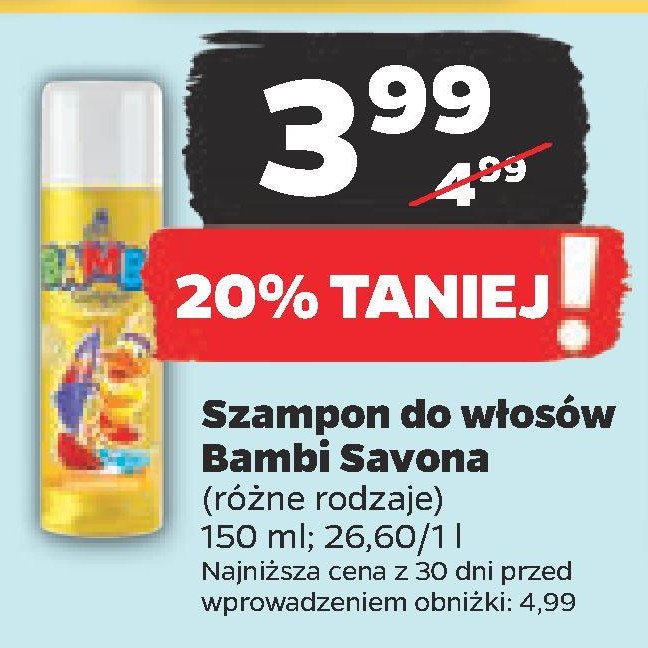 Szampon dla dzieci rumiankowy Bambi promocja