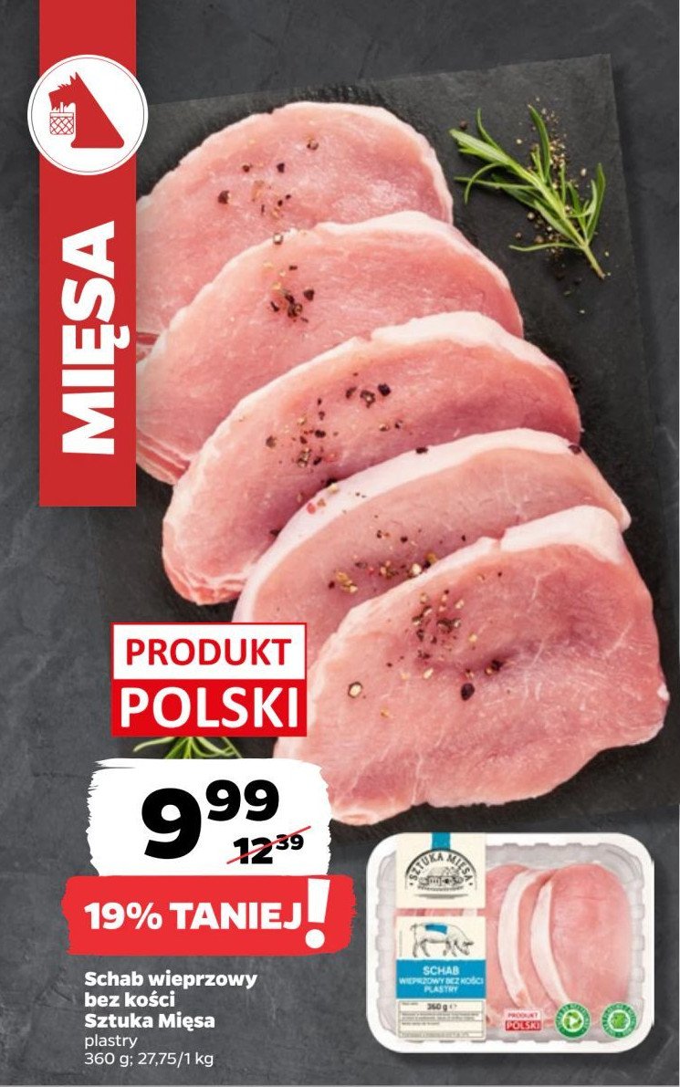 Schab wiieprzowy plastry promocja w Netto