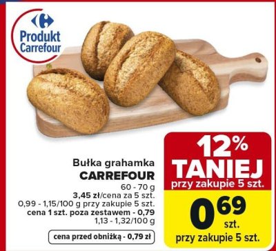 Bułka grahamka CARREFOUR promocja w Carrefour