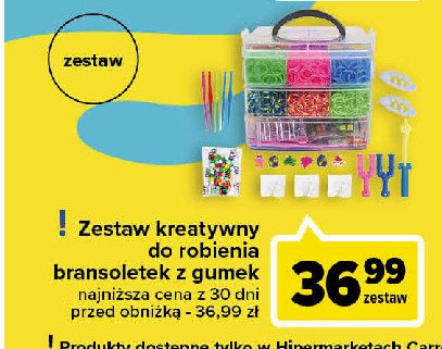 Zestaw kreatywny do robienia bransoletek z gumek promocja