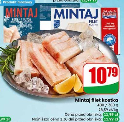 Mintaj filet kostka Family fish promocja w Dino
