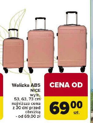 Walizka nice 63 cm promocja w Carrefour