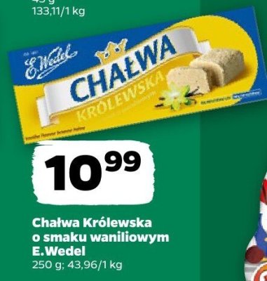 Chałwa Królewska o smaku waniliowym E.Wedel promocja w Netto