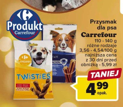 Przysmak dla psa triple action CARREFOUR COMPANINO promocja