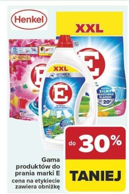 Gama produktów do prania marki E promocja w Carrefour