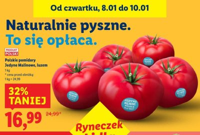 Pomidory Jedyne Malinowe luzem Lidl promocja w Lidl
