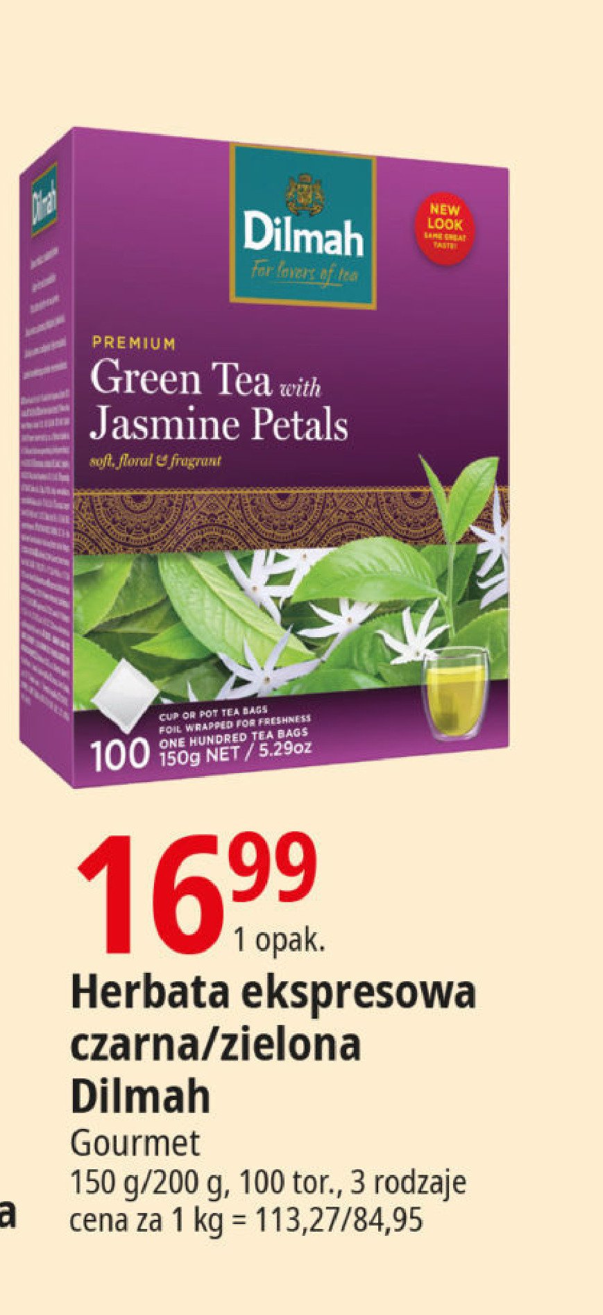 Herbata jasmine Dilmah green tea promocja