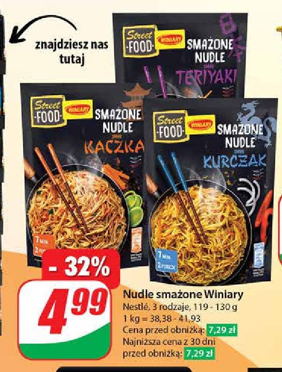 Smażone nudle teriyaki Winiary street food promocja