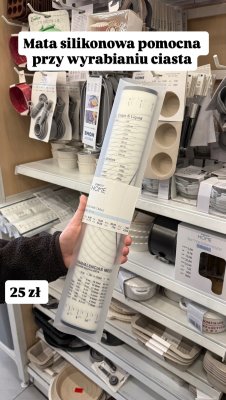 Mata silikonowa do wyrabiania ciasta  promocja w Pepco