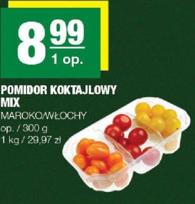 Pomidor koktajlowy mix Maroko/Włochy promocja w SPAR