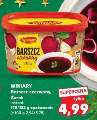 Barszcz czerwony instant  promocja w Kaufland
