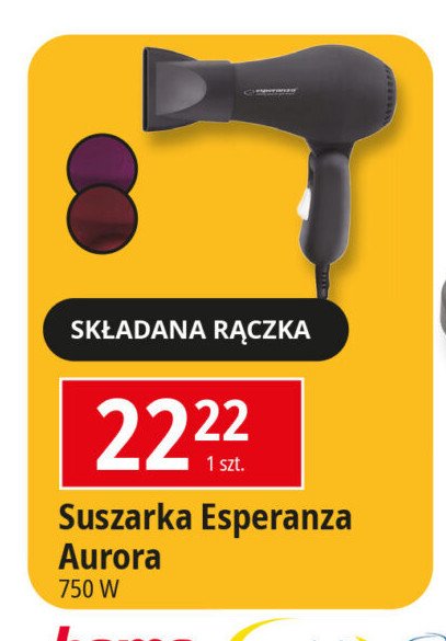 Suszarka do włosów aurora Esperanza promocja