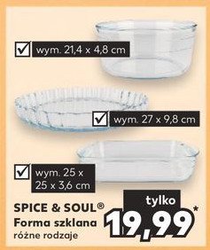 Naczynie szklane 27 x 9.8 cm Spice&soul promocja
