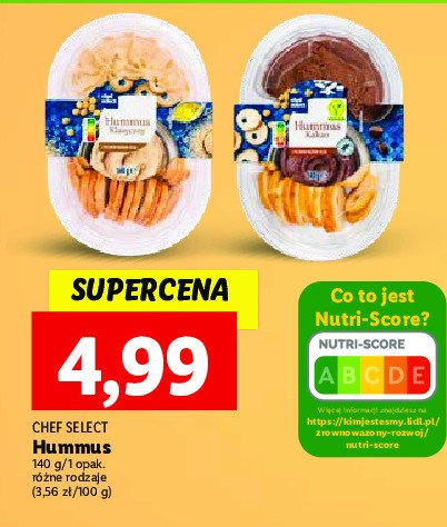 Hummus klasyczny Chef select promocja