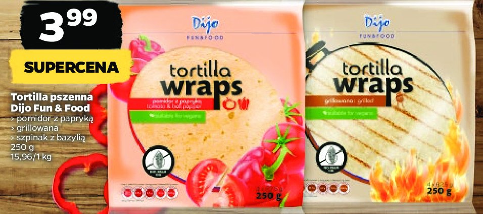Tortilla grillowana Dijo tortilla promocja
