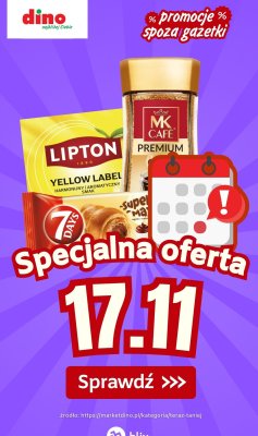 Specjalna oferta na 17.11.2025 - promocje spoza gazetki, strona 0 promocja w Dino