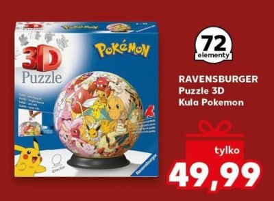 Puzzle 3D Kula Pokemon 72 elementy promocja w Kaufland