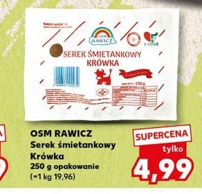 Serek śmietankowy krówka Osm rawicz promocja w Kaufland