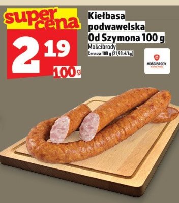 Kiełbasa podwawelska Od Szymona 100 g promocja w TOPAZ