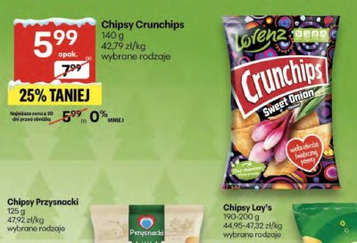Chipsy Crunchips promocja w Delikatesy Centrum