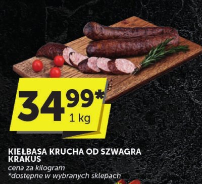 Kiełbasa krucha od szwagra Krakus promocja w Euro Sklep