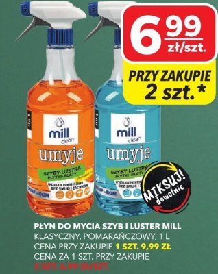 Płyn do mycia szyb i luster Mill klasyczny, pomarańczowy promocja w Top Market