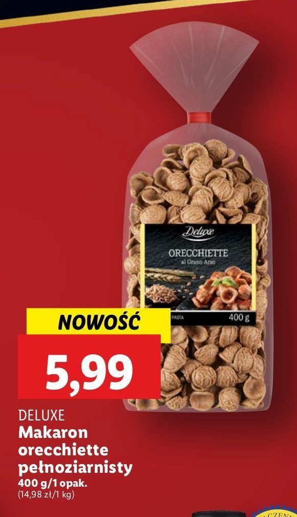 Makaron orecchiette Deluxe promocja