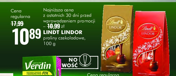 Praliny assorted bag Lindt lindor promocja w Super-Pharm