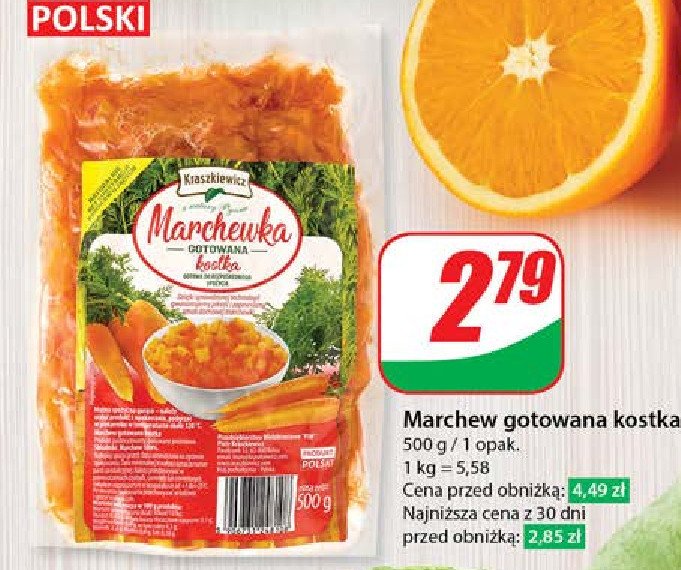 Marchewka gotowana kostka Kraszkiewicz promocja