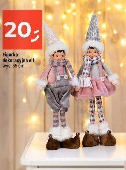 Figurka dekoracyjna elf wys. 35 cm promocja w Dealz