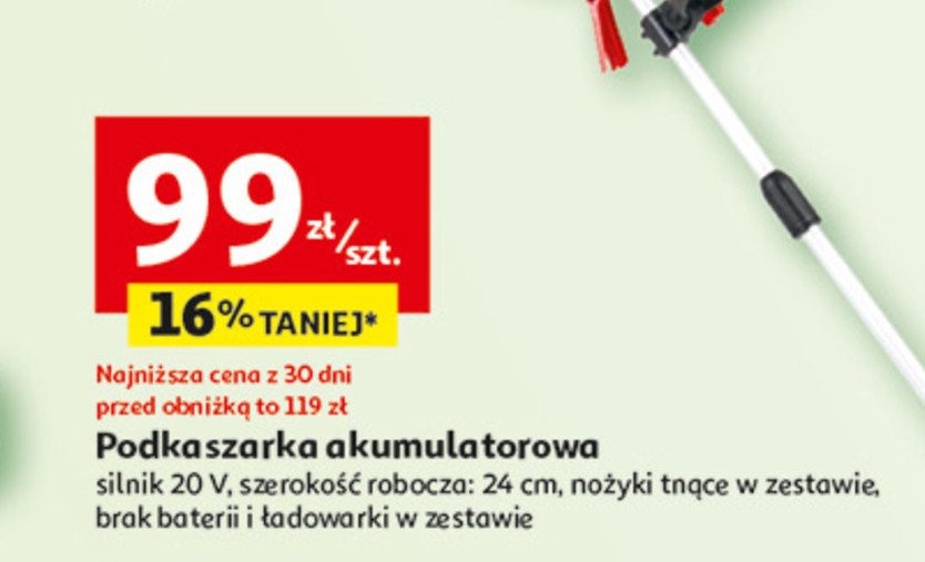 Podkaszarka akumulatorowa promocja w Auchan