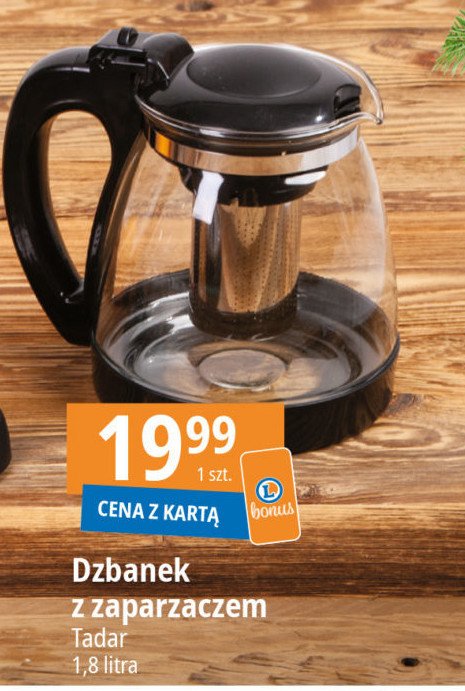 Dzbanek z zaparzaczem bardi 1.8 l Tadar promocja