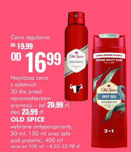 Żel pod prysznic Old spice deep sea promocja