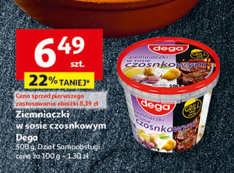 Ziemniaczki w sosie czosnkowym Dega promocja w Auchan